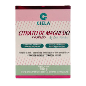 Citrato Magnesio y Potasio 15 Sobres Ciela