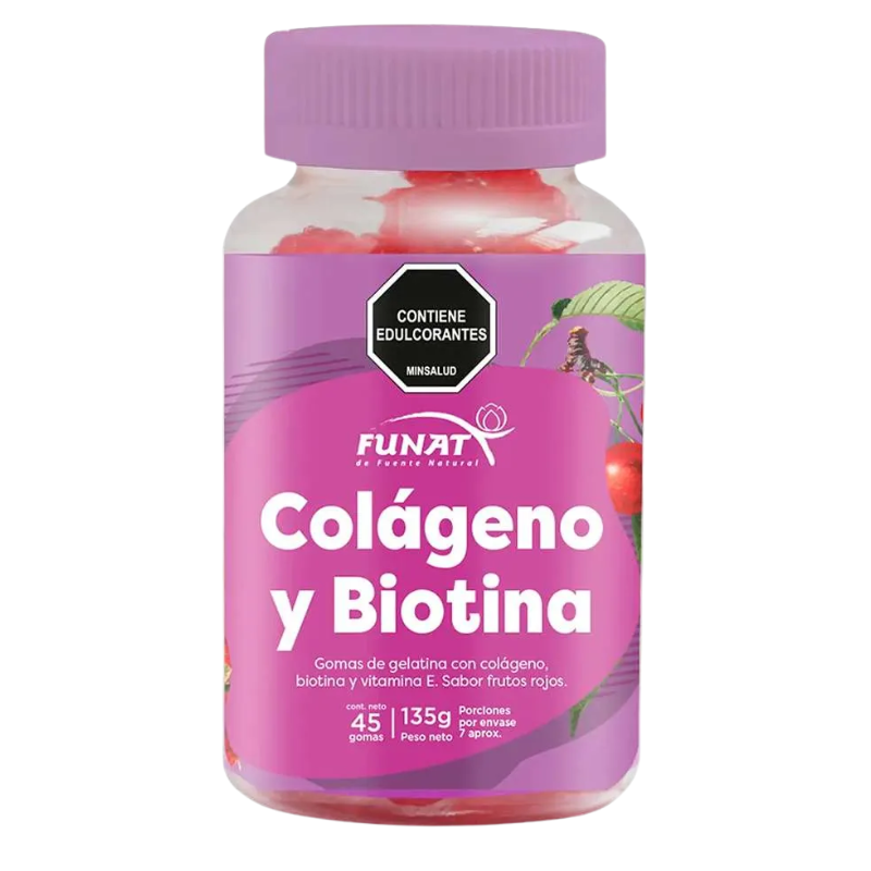 Cólageno Biotina Gomas 45 Uds Funat