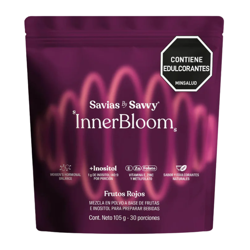 Inositol 40:1 InnerBloom (Equilibrio Hormonal) frutos rojos 105g Savvy